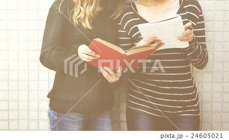 Women Talking Friendship Studying Brainstorming Concept 24605021