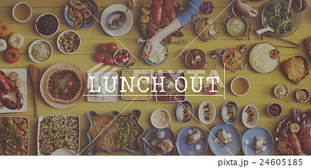 Lunch Out Take Away Meal Concept Lunch Out Take Away Meal Concept 24605185