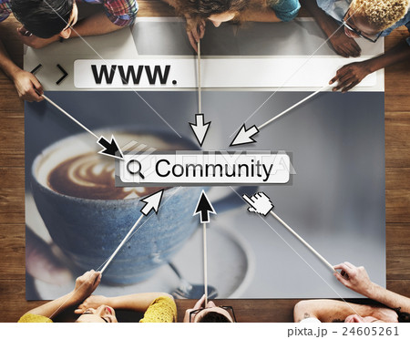 Community Group Website Web Page Online Technology Concept 24605261