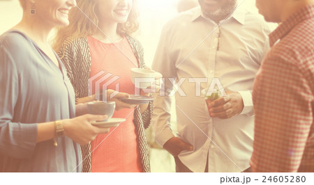 Diversity People Party Brunch Cafe Concept 24605280