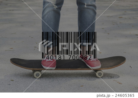 Bar Code Scanning Purchase Icon Concept 24605365