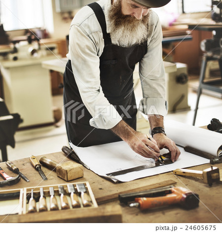 Handyman Occupation Craftsmanship Carpentry Concept 24605675