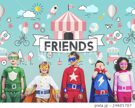 Children Kids Energetic Youth Playful Concept Children Kids Energetic Youth Playful Concept 24605707