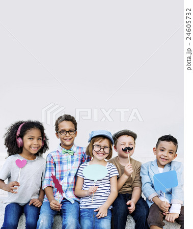 Children Friendship Togetherness Playful Happiness Concept 24605732