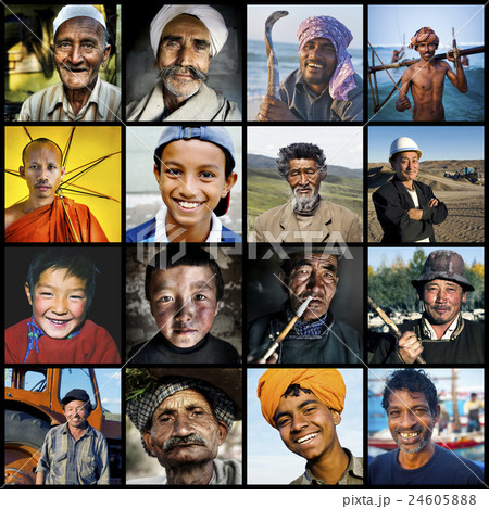 Diversity Multi-ethnic Asian Culture Concept 24605888