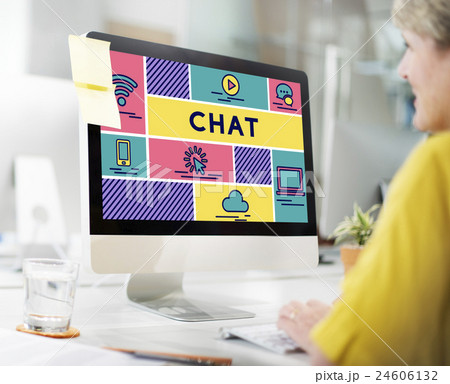 Chat Blog Online Conversation Talk Concept 24606132