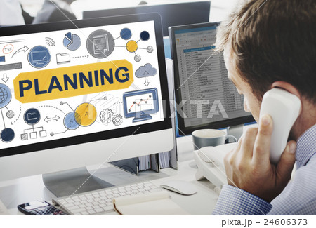 Planning Strategy Global Business Data Concept 24606373