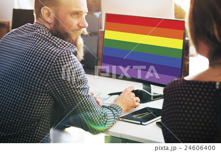 Rainbow Symbol Love Free Homosexual Concpet Rainbow Symbol Love Free Homosexual Concpet 24606400