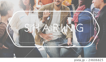 Sharing Share Communication Connection Interaction Concept Sharing Share Communication Connection Interaction Concept 24606825