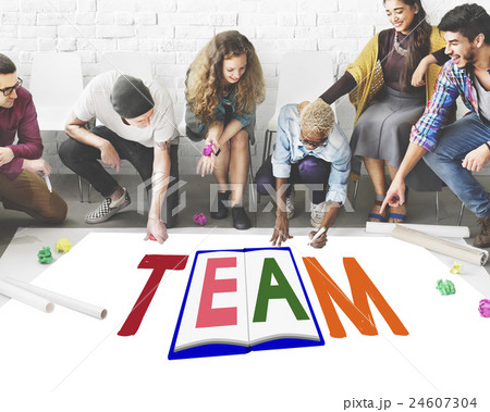 Teamwork Team Collaboration Connection Togetherness Unity Concept 24607304