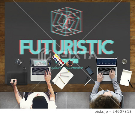 3D Three Dimensional Futuristic Display Modern Concept 3D Three Dimensional Futuristic Display Modern Concept 24607313