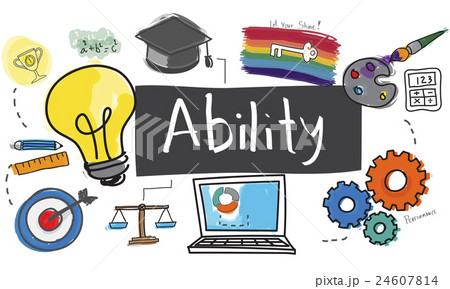 Ability Capability Creativity Drawing Icon Illustration Concept 24607814