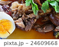 Stewed pork leg on rice 24609668