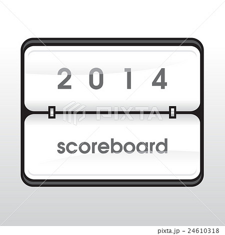 White mechanical scoreboard White mechanical scoreboard 24610318