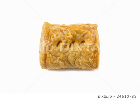 Crispy pie on white background 24610735