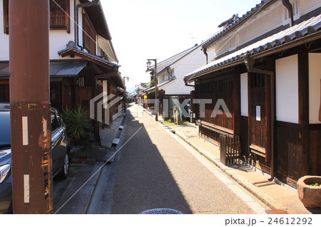 奈良県橿原市今井町の町並みの写真素材