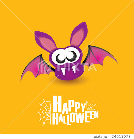 Happy halloween vector background with bat Happy halloween vector background with bat 24615078