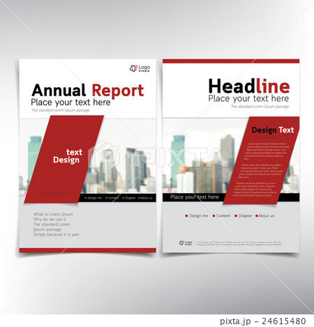 Modern business cover page, vector template 24615480