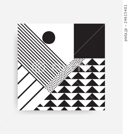black and white Neo Memphis geometric pattern black and white Neo Memphis geometric pattern 24615481