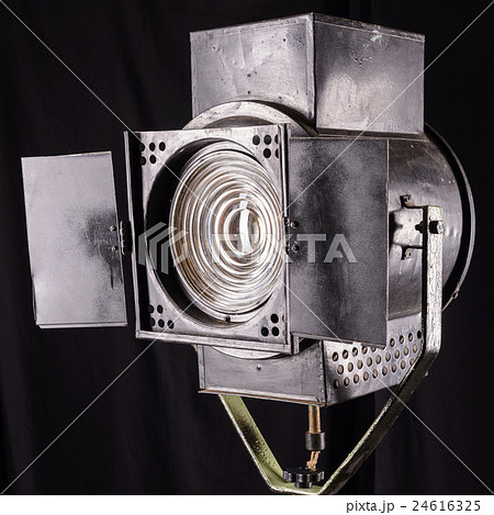 vintage theater spot light on black background vintage theater spot light on black background 24616325