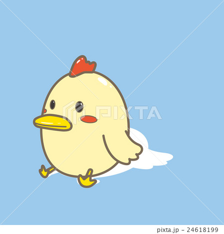 年賀状 17 にわとり イラスト ポップのイラスト素材