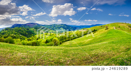 Idyllic view of Rural landscape in mountains. Idyllic view of Rural landscape in mountains. 24619289