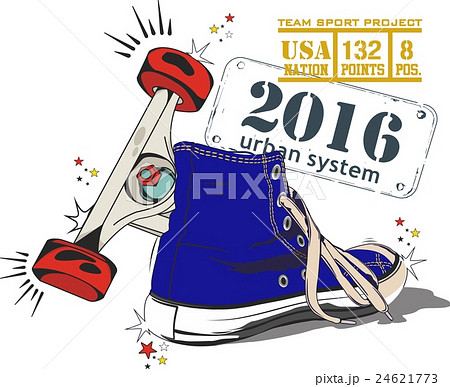 SHOE AND SKATEBOARD SHOE AND SKATEBOARD 24621773