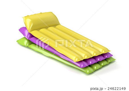 Beach mattresses with different colors Beach mattresses with different colors 24622149