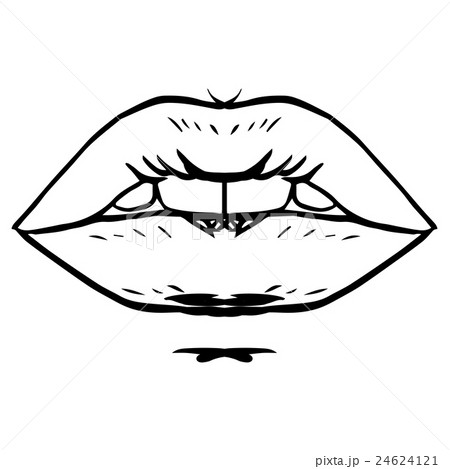 Fashion vector hand drawn female lips Fashion vector hand drawn female lips 24624121