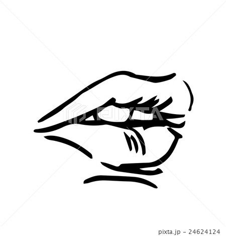 Fashion vector hand drawn female lips Fashion vector hand drawn female lips 24624124