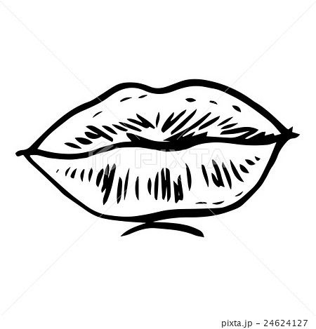 Fashion vector hand drawn female lips Fashion vector hand drawn female lips 24624127