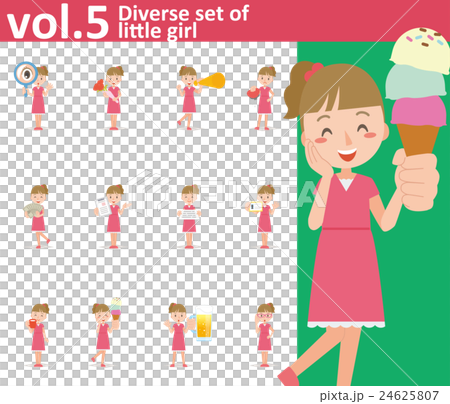 穿著連衣裙的女孩vol.5(設置各種面部表情和姿勢) 穿著連衣裙的女孩vol.5(設置各種面部表情和姿勢) 24625807