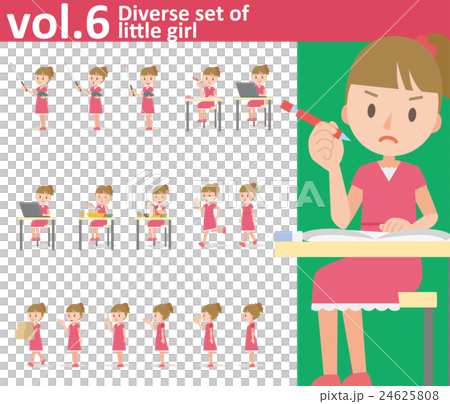 穿著連衣裙的女孩vol.6(設置各種面部表情和姿勢) 穿著連衣裙的女孩vol.6(設置各種面部表情和姿勢) 24625808