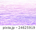 小花と波の模様 ムラサキ 24625919
