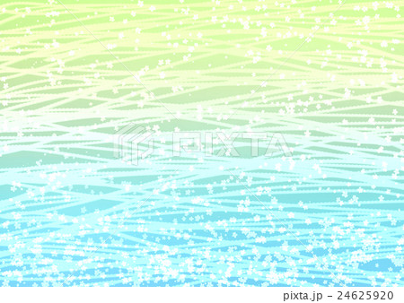 小花と波の模様 グラデ 小花と波の模様 グラデ 24625920