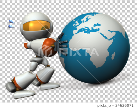 Cute robot to support Africa 24626071