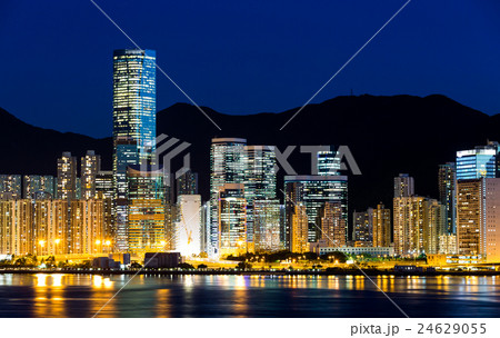 Hong Kong cityscape at night Hong Kong cityscape at night 24629055