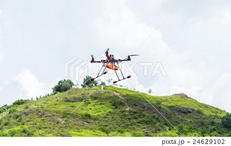 Drone flying to the sky Drone flying to the sky 24629102