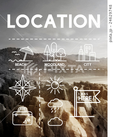Location Mapping Journey Navigation Concept Location Mapping Journey Navigation Concept 24629748