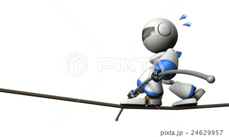 綱渡り中のキュートなロボット 24629957