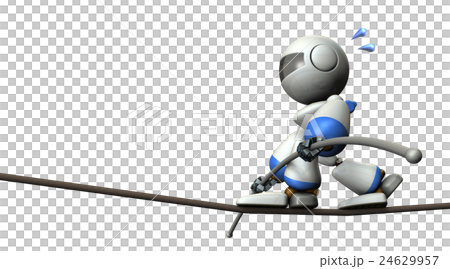 綱渡り中のキュートなロボット 24629957