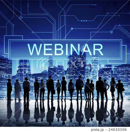 Webinar Cloud Online Technology Webcast Concept 24630306
