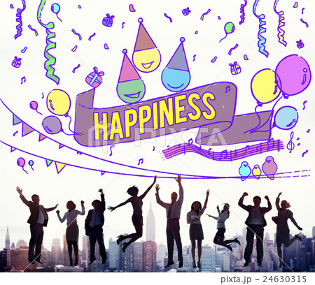 Happiness Enjoy Fun Jolly Festive Concept Happiness Enjoy Fun Jolly Festive Concept 24630315