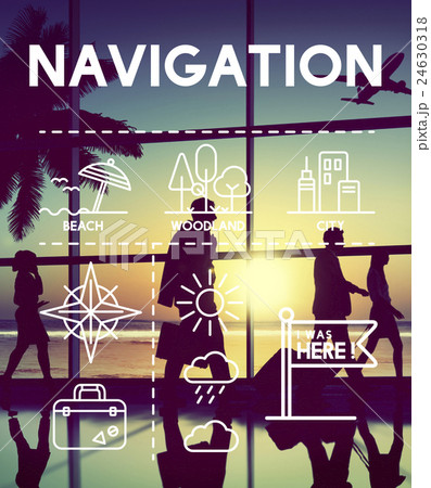 Location Mapping Journey Navigation Concept 24630318