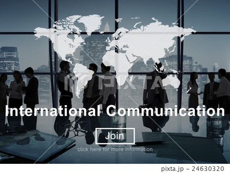 International Communication Connection Networking Website Concept 24630320