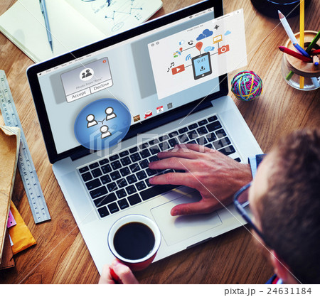 Sharing Networking Connection Exchange Technology Graphic Concept Sharing Networking Connection Exchange Technology Graphic Concept 24631184