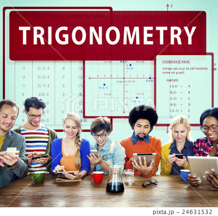 Trigonometry Mathematics Calculation Chart Concept Trigonometry Mathematics Calculation Chart Concept 24631532
