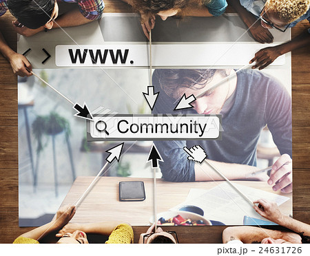 Community Group Website Web Page Online Technology Concept 24631726