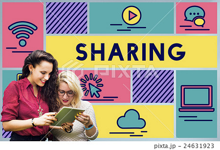 Sharing Transfer Data Streaming Connection Concept 24631923