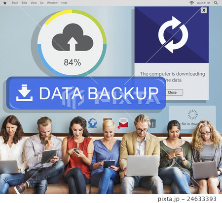 Backup Cloud Upload Sync Data Concept 24633393